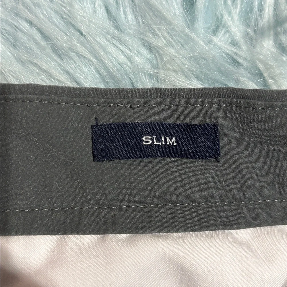 J. Crew Factory Flex Slim-fit Tech Chino Pant Grey Sz 33X30